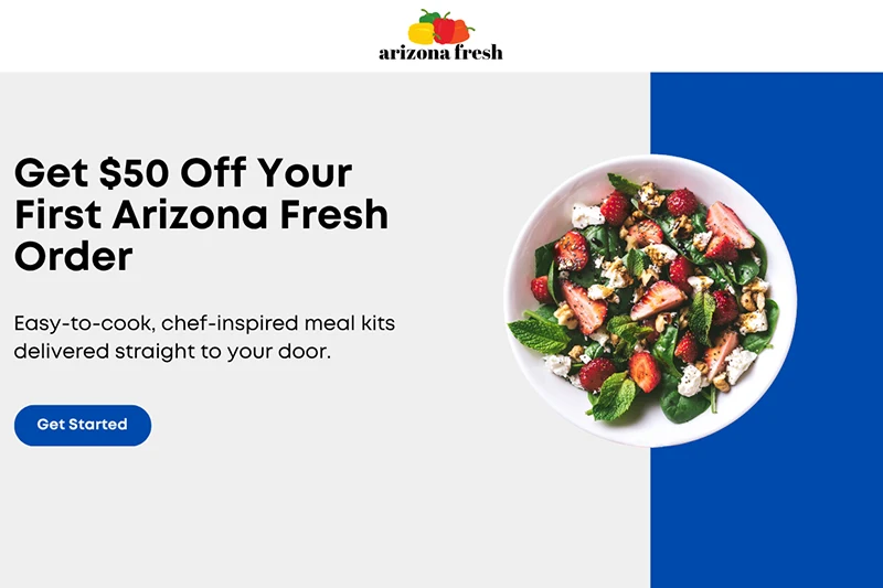 arizona fresh landing page
